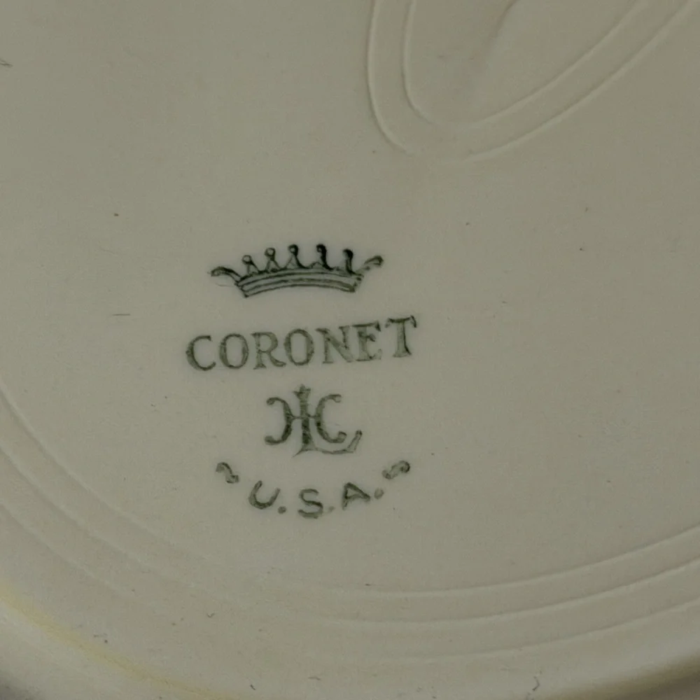 vintage‎ Homer Laughlin Coronet Wreath pattern serving platter holiday Christmas